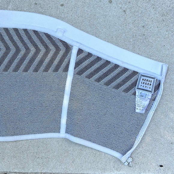 Rare Y2K Vintage Herve Leger Crop Top - Picture 6 of 8